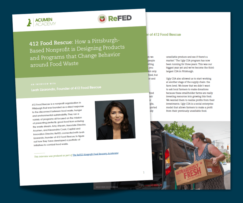 Accelerator Expert Network Knowledge Series: Leah Lizarondo, 412 Food Rescue image