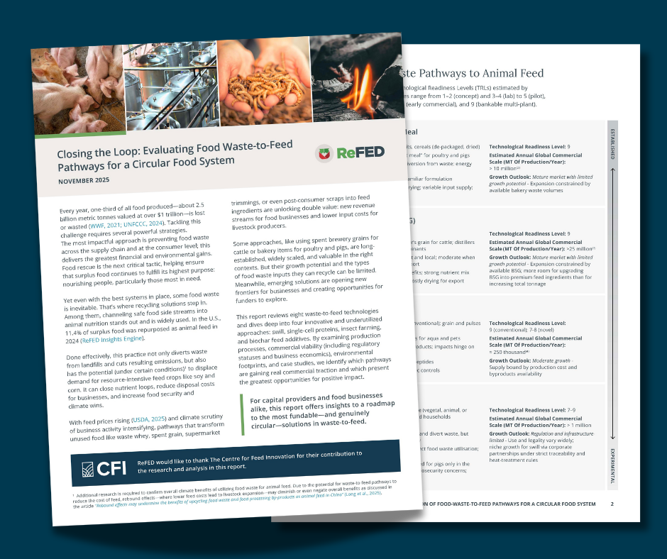 Closing the Loop: Evaluating Food Waste-to-Feed Pathways for a Circular Food System image