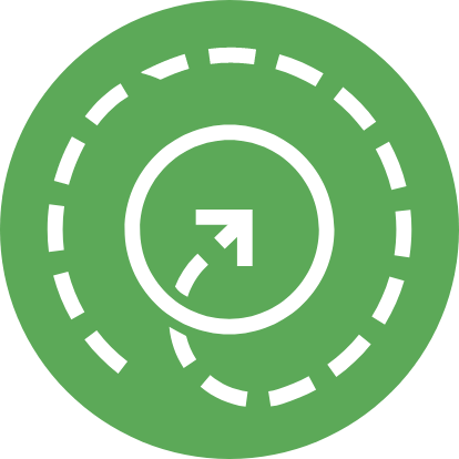 Circulate Products and Materials (at Their Highest Value) icon