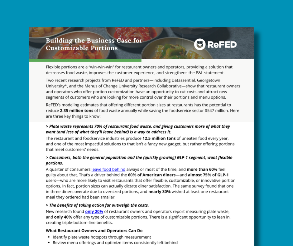 Building the Business Case for Customizable Portions image
