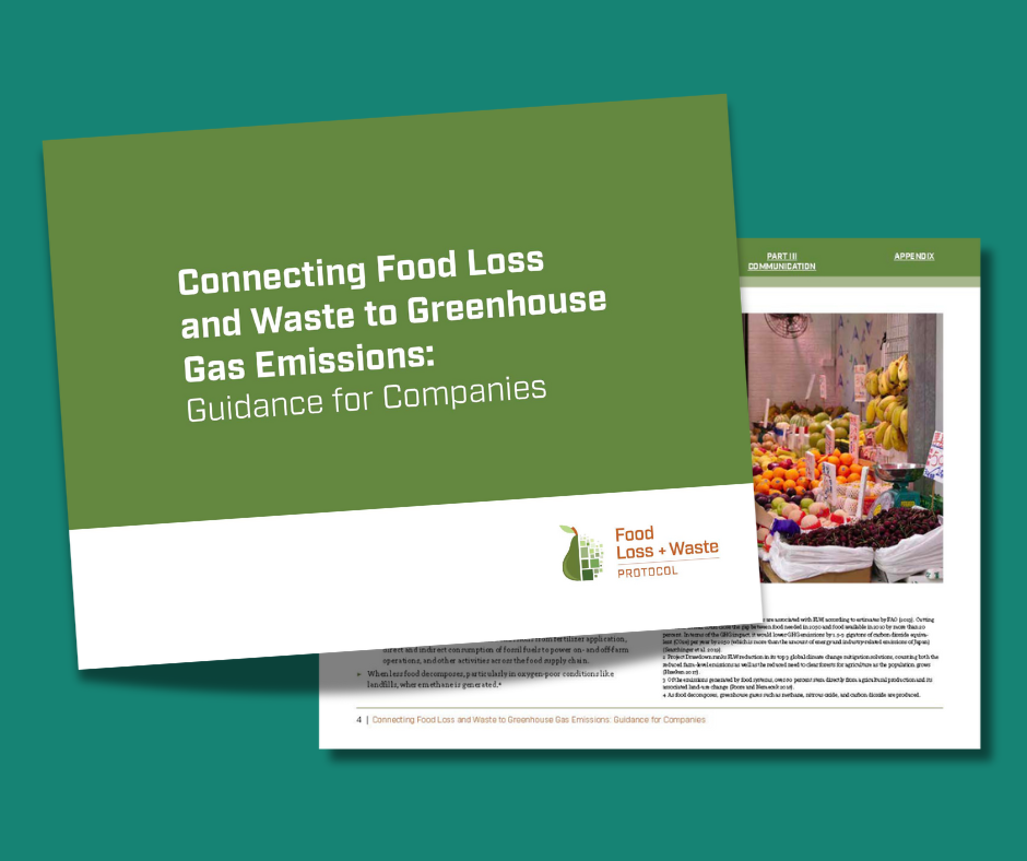 Connecting Food Loss and Waste to Greenhouse Gas Emissions: Guidance for Companies image