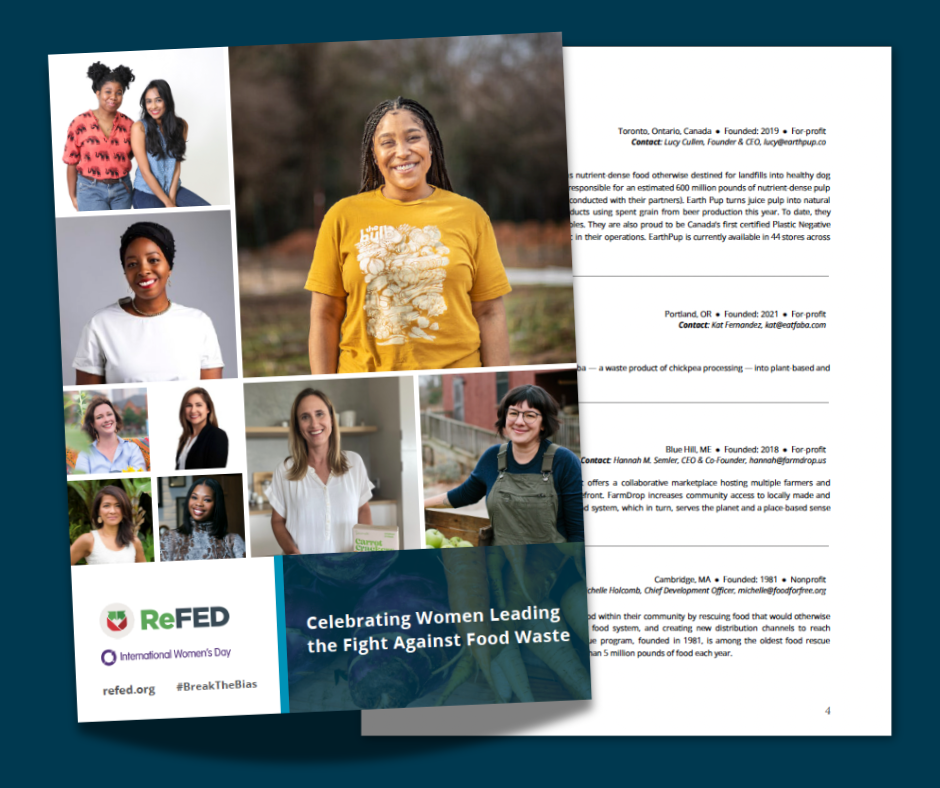 ReFED, Inc. Female Led Solution Providers_IWD 2022 image