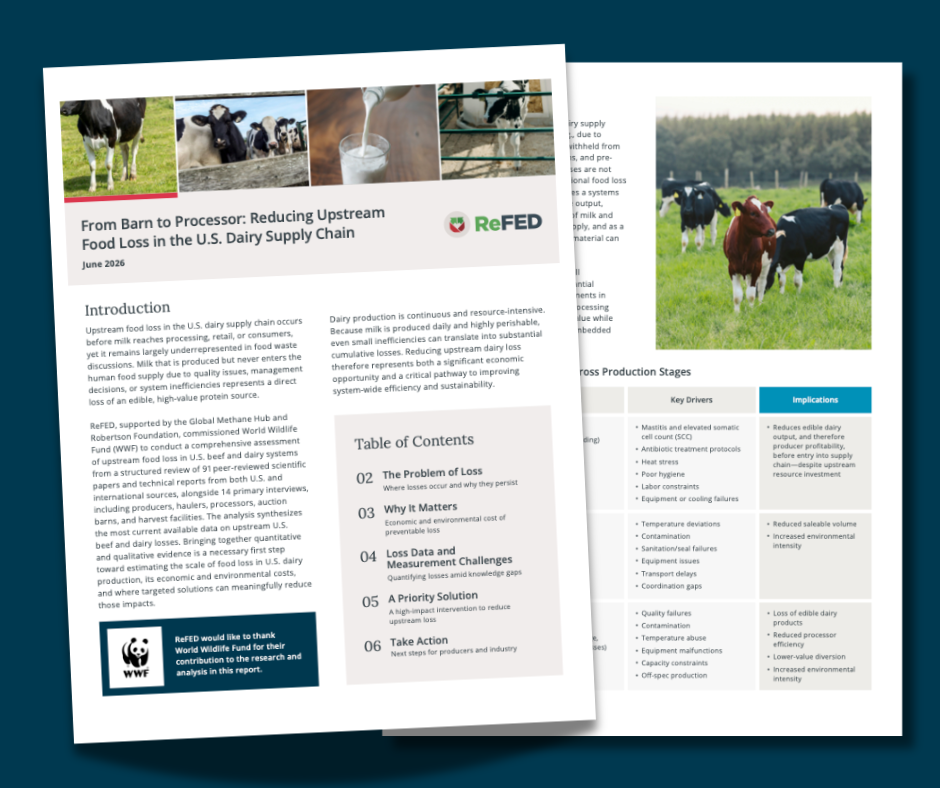 From Barn to Processor: Reducing Upstream Food Loss in the U.S. Dairy Supply Chain image